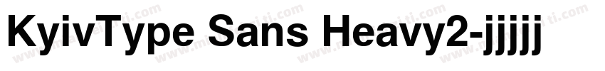 KyivType Sans Heavy2字体转换
